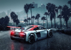 Fototapet Komar  model Audi R8  hartie  semilavabil  cod 8-742   albastru 368 X 254 cm  8 piese