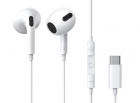 CASTI Baseus Encok C17, pt smartphone, control volum + microfonpe fir, conectare prin cablu USB Type-C, lungime cablu 1.1m, alb'NGCR010002'