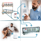 Centru de comandă SALUS KL08RF cu 8 zone pentru încălzirea în pardoseală (UFH) cu comunicare wireless alimentat cu 230V
