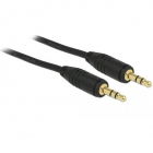 Cablu mufa Jack 3,5 mm, DeLock, 3 m, Negru