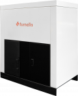 Centrala pe peleti Fornello Eco Energy  35 kW echipata cu automatizare afisaj digital arzator fonta curatare mecania a drumurilor de fum buncar peleti integrat 75 kg