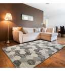Covor Beenom design geometric gri-bej 1004-125