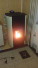 Termosemineu centrala pe peleti Fornello Royal Ivory 30 kw complet echipat cu pompa de circulatie vas expansiune  supapa de siguranta buncar de peleti 30 kg automatizare culoare crem pana la 200 mp