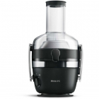 Storcator de fructe si legume Philips Avance Collection HR1919/70, 1000 W, Recipient suc 1 l, Recipient pulpa 2.1 l, 2 Viteze Fiberboost, Tub de alimentare XXL 80mm, Negru