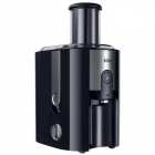 Storcator de fructe si legume Braun J500 Multiquick 5, 900 W, Recipient suc 1.25 l, Recipient pulpa 2 l, 2 Viteze, Tub de alimentare 75 mm, Negru