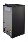 Centrala pe peleti Fornello EVA B Black 30 KW pompa circulatie vas expansiune Grup siguranta WI-FI buncar tiraj fortat recomandat pentru 200 mp Negru