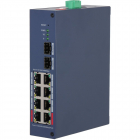 Switch 10 porturi gigabit cloud management Dahua CHS4210-8GT-110, 8x PoE,2 SFP 100/1000 Mbps (uplink), Watchdog, Long Distance PoE