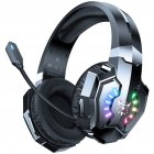 Casti Gaming B15 Bluetooth Iluminare RGB Negru