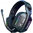 Casti Gaming GT808 Wireless Tri-Mode Iluminare RGB Negru