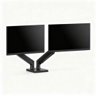 Suport pentru Monitor si TV Dublu Brat Telescopic  Prindere pe Birou 45cm Pana la 32inch Negru