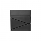 Cutie postala 3 in 1 exterior, otel galvanizat, gri antracit, 370 x 370 x 105 mm