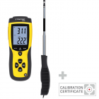 Anemometru profesional Trotec TA300+ Certificat de calibrare  Fundal luminos  Functie Max/Min