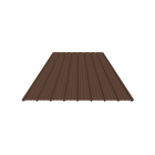 Tabla cutata zincata G10, maro RAL 8017, inaltime cuta 10 mm, 2000 x 910 x 0.40 mm