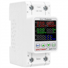 Releu protectie tensiune Sinotimer SVP-717, 40A, 5-in-1, supratensiune, subtensiune, supracurent, contor energie SVP717-40A