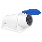 Priza Industriala de Perete Mureva Schneider PKF32W423 32A, 2P+E, 200-250V AC, IP44, Angulara