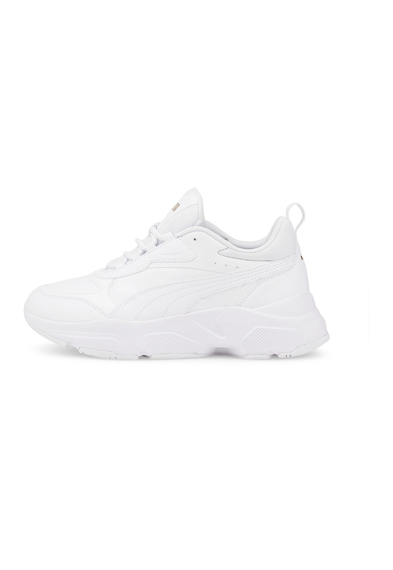 Pantofi sport low-top de piele ecologica Cassia - Alb