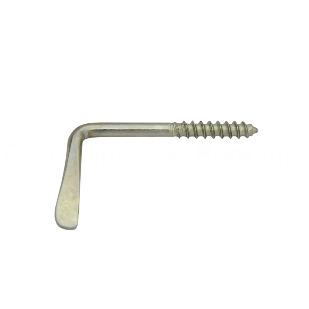 Foraibar cu filet, din otel zincat, alb, 73 mm