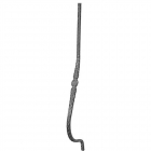 Montant curbat din fier forjat, 900 x 155 x 14 x 14 mm