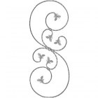 Montant din fier forjat, amprentat, 870 x 35 x 12 x 6 mm