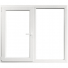 Fereastra PVC, 5 camere, deschidere stanga oscilobatant, alb, 146 x 116 cm