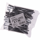 Diblu rapid Y cu surub, 6 x 80 mm, 25 buc/punga