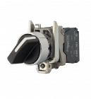 Comutator selector Schneider XB4BD25, pozitie 1NO+1NC, 10A, 600 V