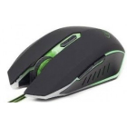 Mouse Gaming MUSG-001-G, 2400dpi, USB, green