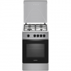 Aragaz pe Gaz AL452BXS 4 Arzatoare Capac Metalic Inox/Argintiu