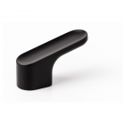 Buton Luv Vieffe, zamac, negru mat, 1.7 x 5.1 cm