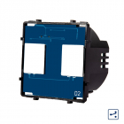 Modul Intrerupator Dublu Cap Scara / Cruce cu Touch LUXION, Serie A