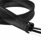 Organizator cabluri KAB0048 felxibil cabluri cu fermoar 1m Negru