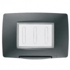 Rama de etansare 3 module IP55 Gewiss Chorus GW16703TN, negru/GW16703TNN
