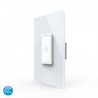 Intrerupator Simplu cu Touch Livolo cu Rama Din Sticla 1M, Zigbee EC