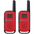 Set 2 Statii Radio TALKABOUT T42 16 Canale Display LCD Rosu/Negru