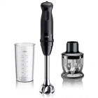 Blender De Mana MultiQuick 3 MQ30201M 900W 2 Viteze Tocator 350Ml Pahar Gradat 600Ml Negru