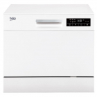 Masina de spalat vase Beko DTC36610W, capacitate 6 seturi, 6 programe, 55 cm, Alb