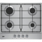 Plita incorporabila Beko HIAG64223SX, Gaz, 4 arzatoare, Inox