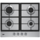 Plita incorporabila Beko HIAG64225SX, Gaz, 4 arzatoare, Inox