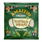 Tortilla bio din faina de grau integral, 6buc/240g Amaizin