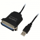 Adaptor USB 2.0 la PARALEL (centronics 36pin), (T/T), 1.5m, Logilink 'AU0003C'