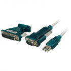 Adaptor USB 2.0 la Serial, 9+25 Pin, cablu 1.2m, Logilink 'UA0042A'