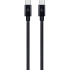 Cablu de Date USB-C to USB-C Nylon Textile 2m Negru