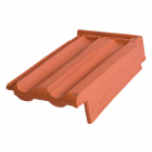 Tigla laterala dreapta, Glinex Trend (Polet), natur, 415 x 260 mm