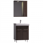 Set mobilier baie Badenmob Seria 004, masca + lavoar + oglinda, wenge 