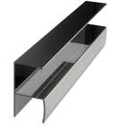Profil miner Y ER5909, pentru PAL de 18 mm, 2,5 m, anodizat lucios