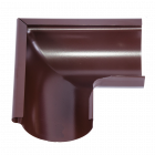 Coltar exterior tip 1 jgheab Novatik Ronda, metal, diam. 125mm, maro RAL 8017