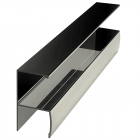 Profil miner Y ER5909, pentru PAL de 18 mm, 2,5 m, inox
