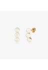 Cercei din argint Golden Trio - Perle Naturale