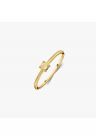 Inel din argint Birthstone Golden October - Opal