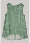 Top vaporos cu terminatie asimetrica - Verde deschis